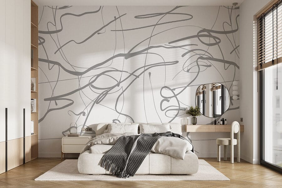 Weißer Hintergrund mit grauen Linien