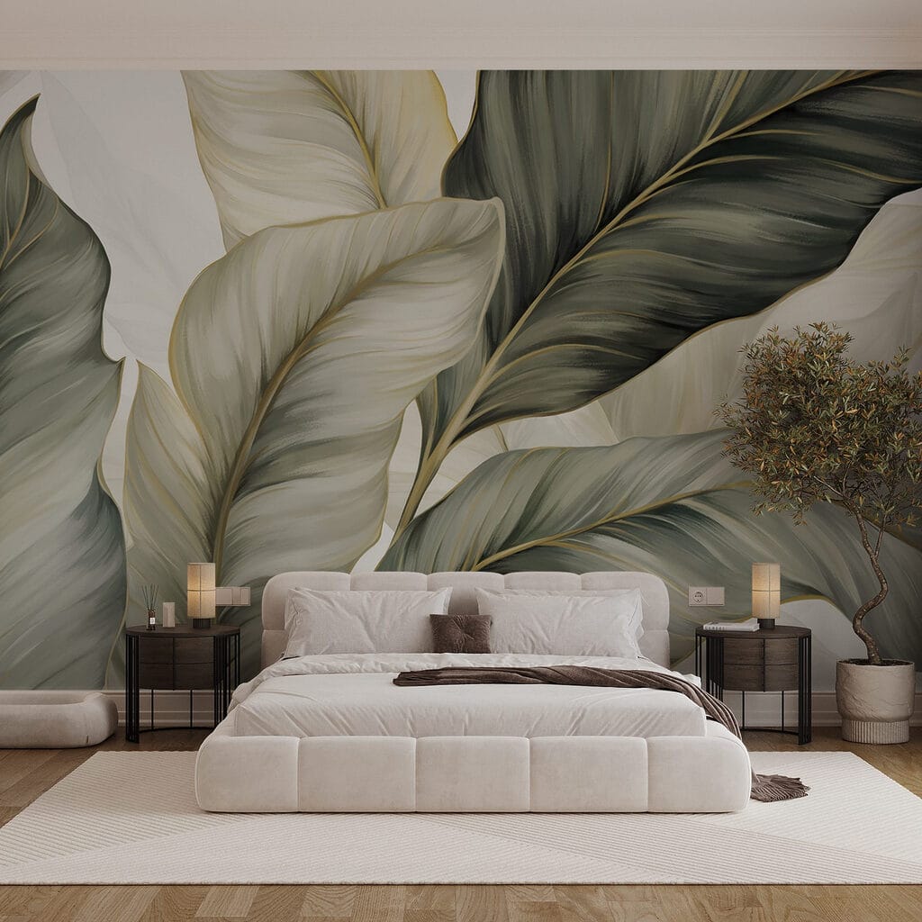 Lush leaves in soft hues Lush leaves in soft hues