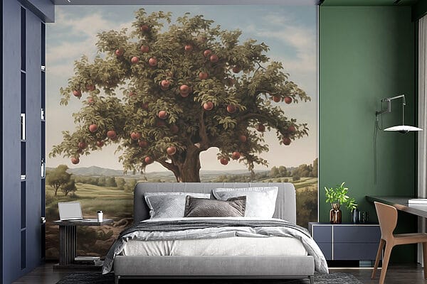 Baum mit Äpfeln darauf Baum mit Äpfeln darauf