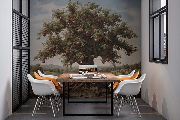 Baum mit Äpfeln darauf Baum mit Äpfeln darauf