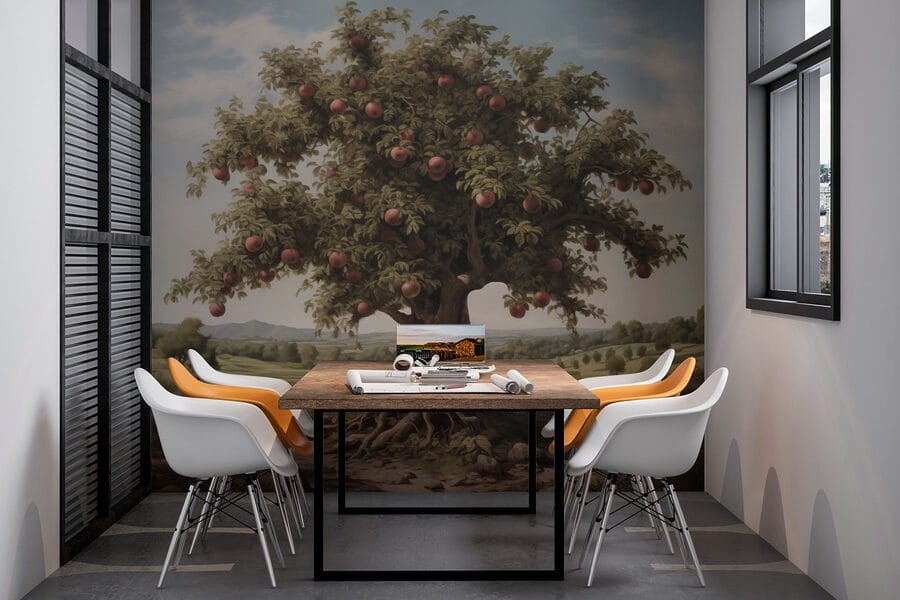 Baum mit Äpfeln darauf