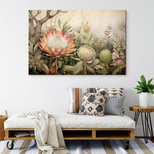 Malerei von Blumen und Blättern Malerei von Blumen und Blättern