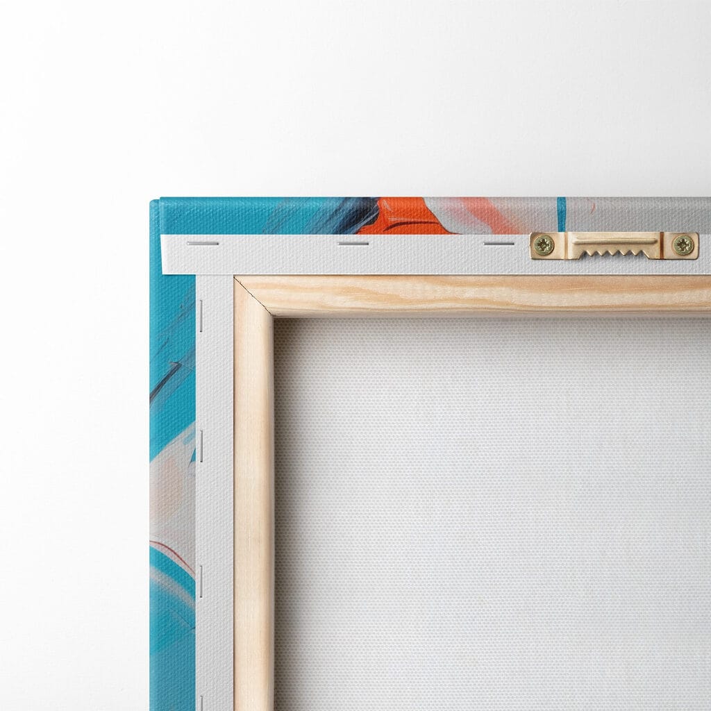 Painting of a woman with colorful paint on her face