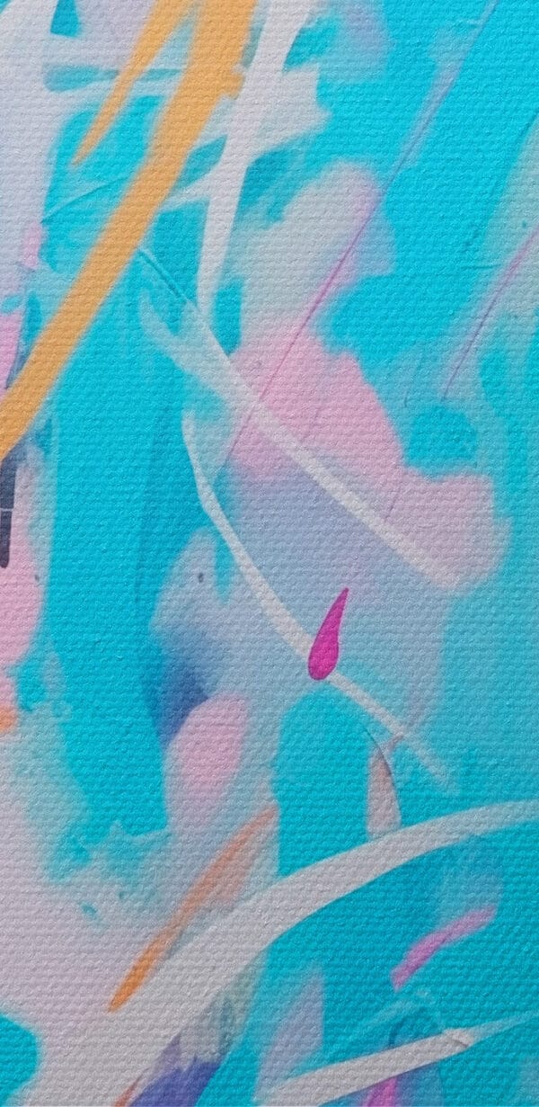 Bemalung mit rosa und blauer Farbe Bemalung mit rosa und blauer Farbe