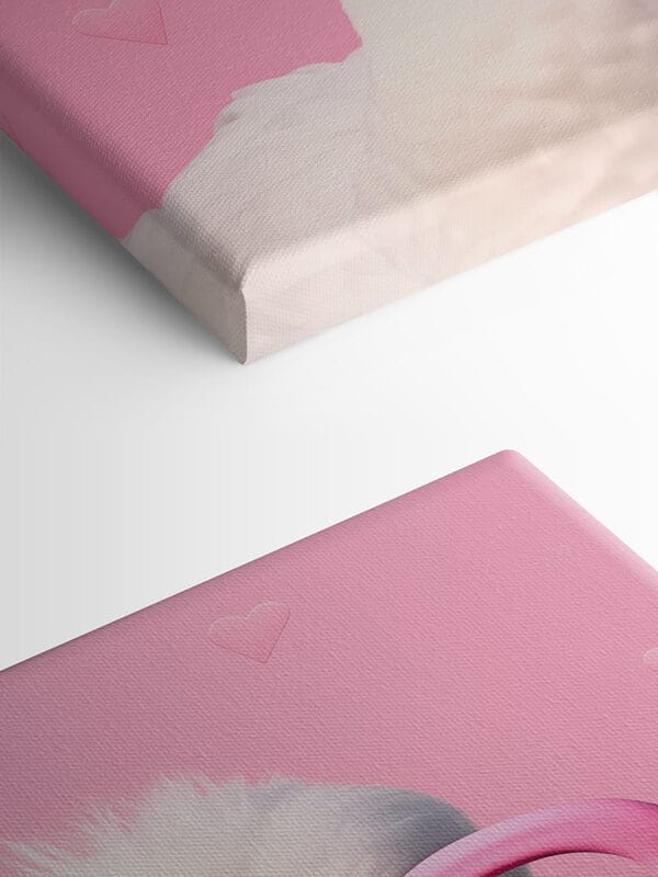 Duck wearing pink glasses