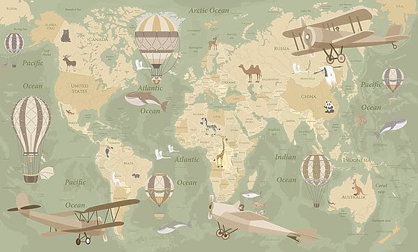 Eine Weltkarte mit Flugzeugen und Heißluftballons u36066v2p 600x362 - Eine Weltkarte mit Flugzeugen und Heißluftballons