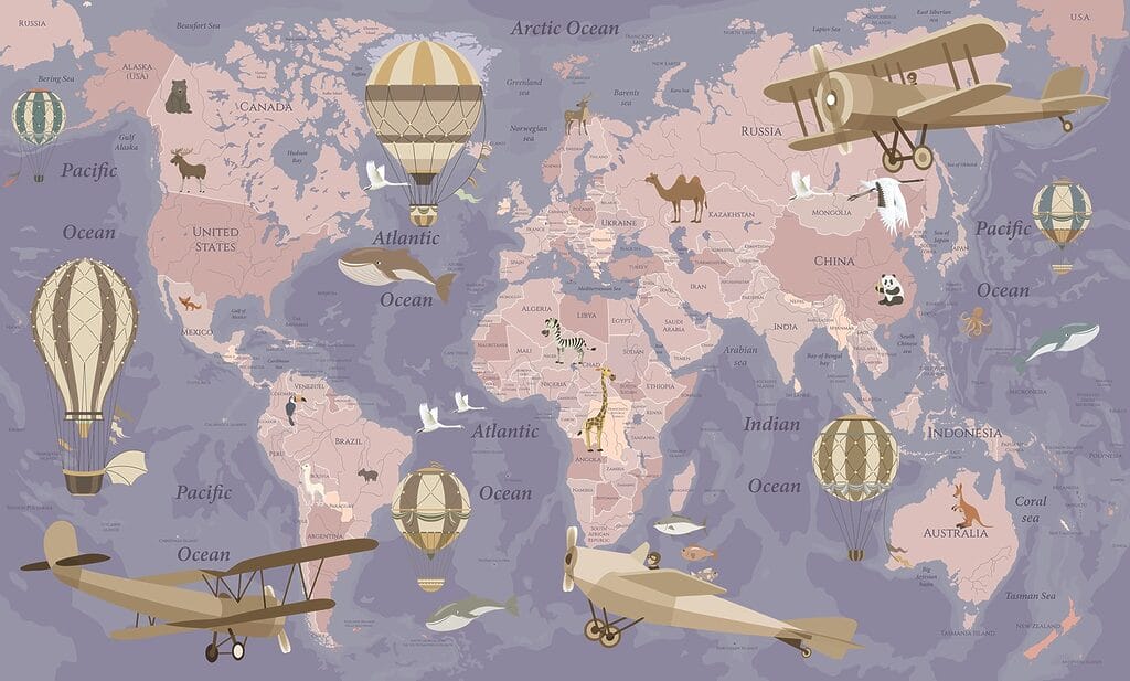 u36066v4p 1024x617 - Eine Weltkarte mit Flugzeugen und Heißluftballons - tegory