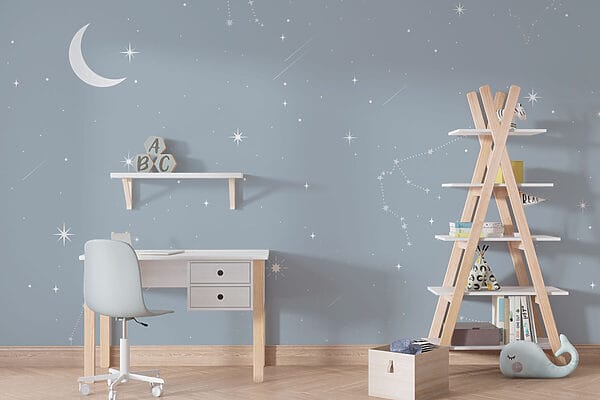 Mond und Sterne am Himmel Mond und Sterne am Himmel