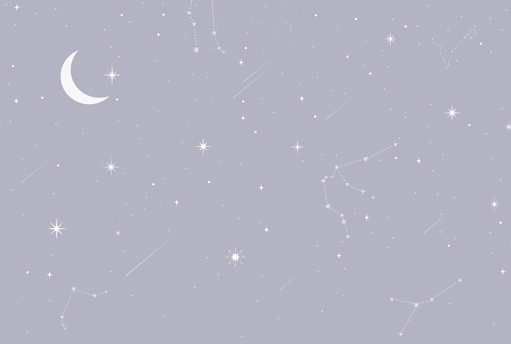 Mond und Sterne am Himmel Mond und Sterne am Himmel
