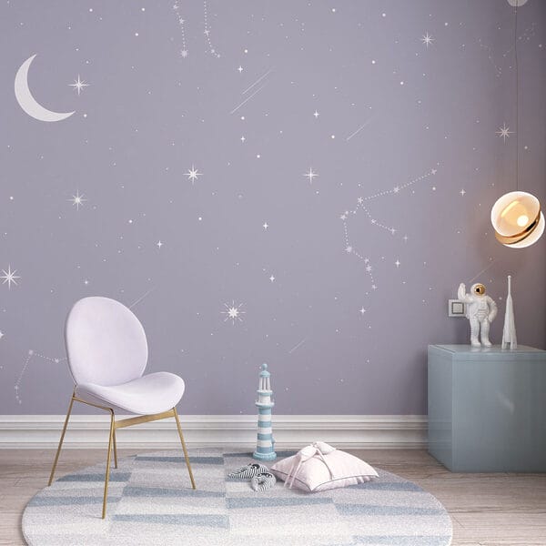Mond und Sterne am Himmel Mond und Sterne am Himmel