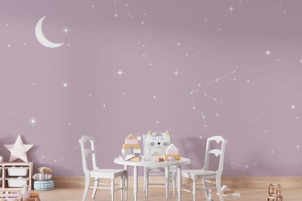 Mond und Sterne am Himmel Mond und Sterne am Himmel