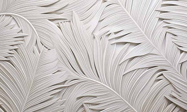 Weißes Papier mit ausgeschnittenen Blättern Weißes Papier mit ausgeschnittenen Blättern