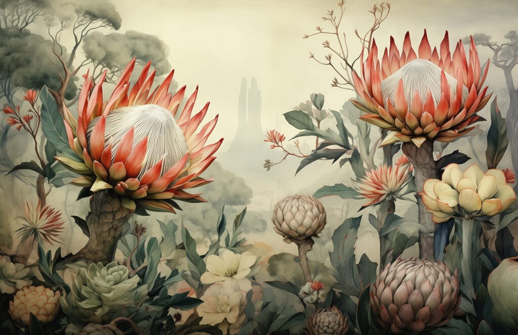 Malerei von Blumen und Pflanzen Malerei von Blumen und Pflanzen