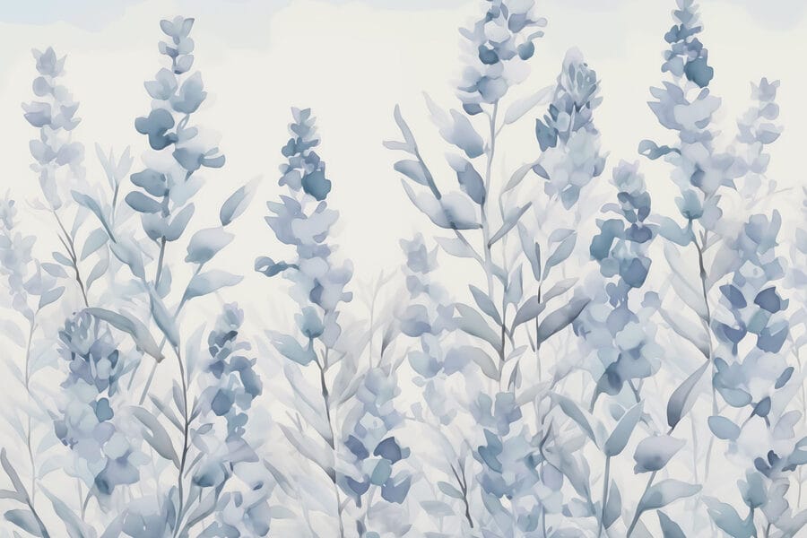 Malerei von Blumen und Blättern Malerei von Blumen und Blättern