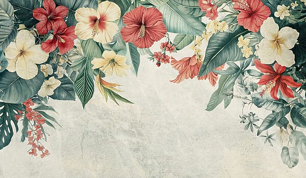 Lebendige Blüten erhellen den Hintergrund Lebendige Blüten erhellen den Hintergrund