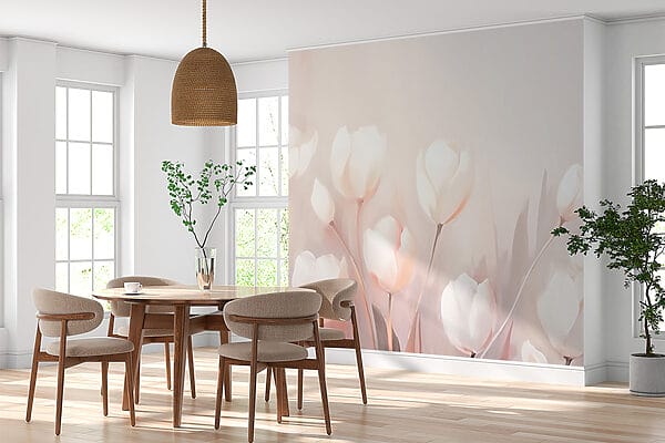 Malerei von weißen Blumen Malerei von weißen Blumen