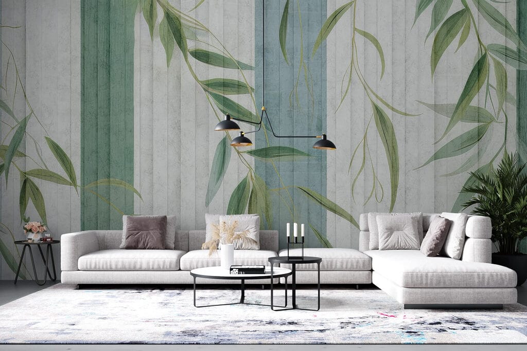 Wallpaper with leaves on it Wallpaper with leaves on it
