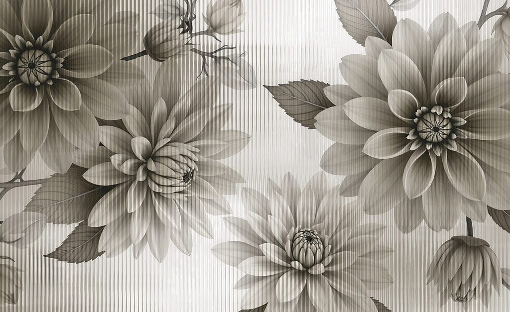 Elegantes florales Design in gedeckten Tönen Elegantes florales Design in gedeckten Tönen