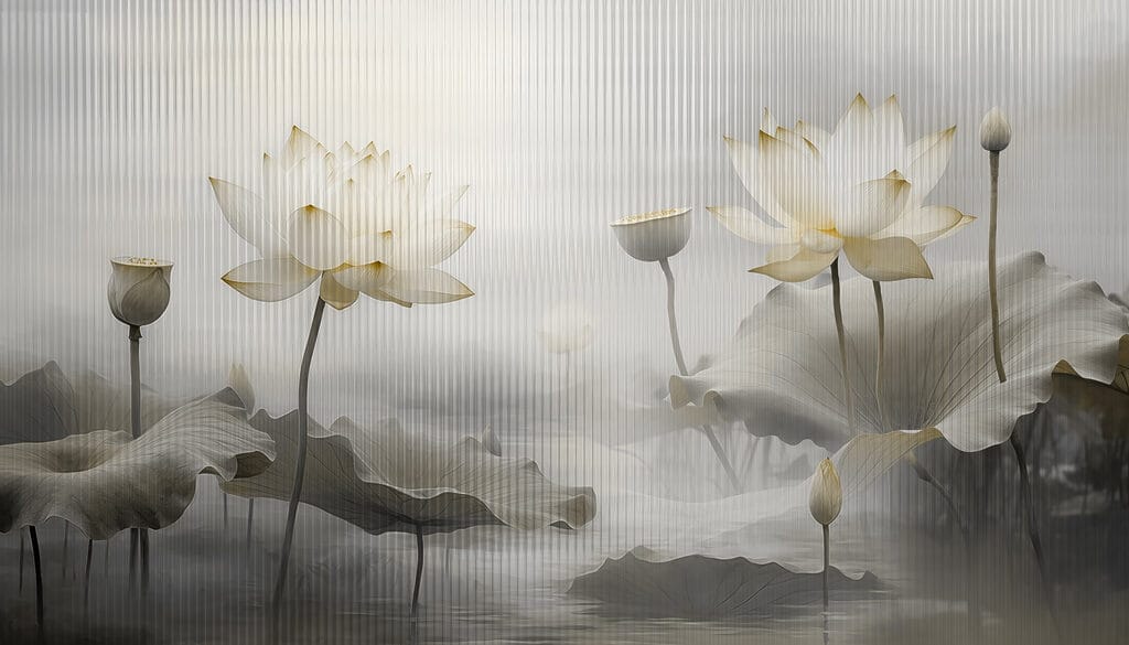 Malerei von Blumen und Blättern Malerei von Blumen und Blättern