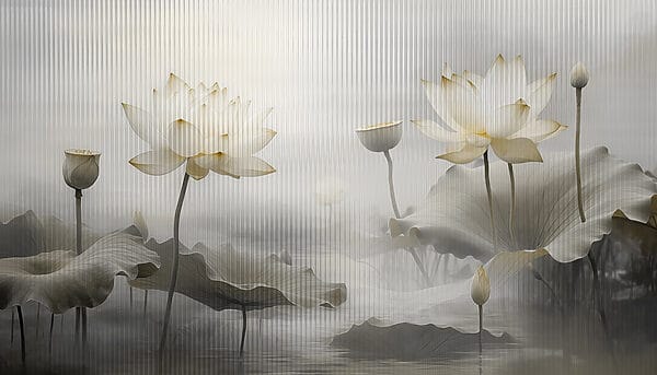 Malerei von Blumen und Blättern Malerei von Blumen und Blättern