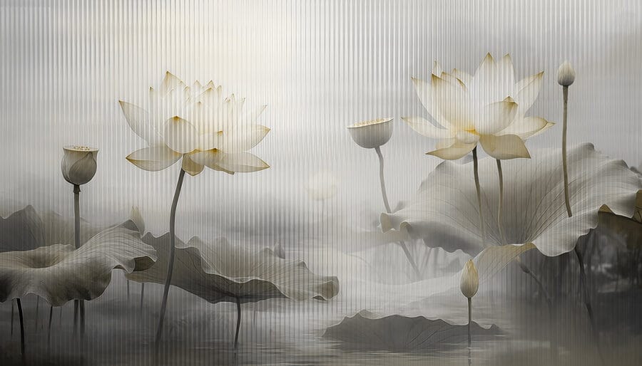 Malerei von Blumen und Blättern Malerei von Blumen und Blättern