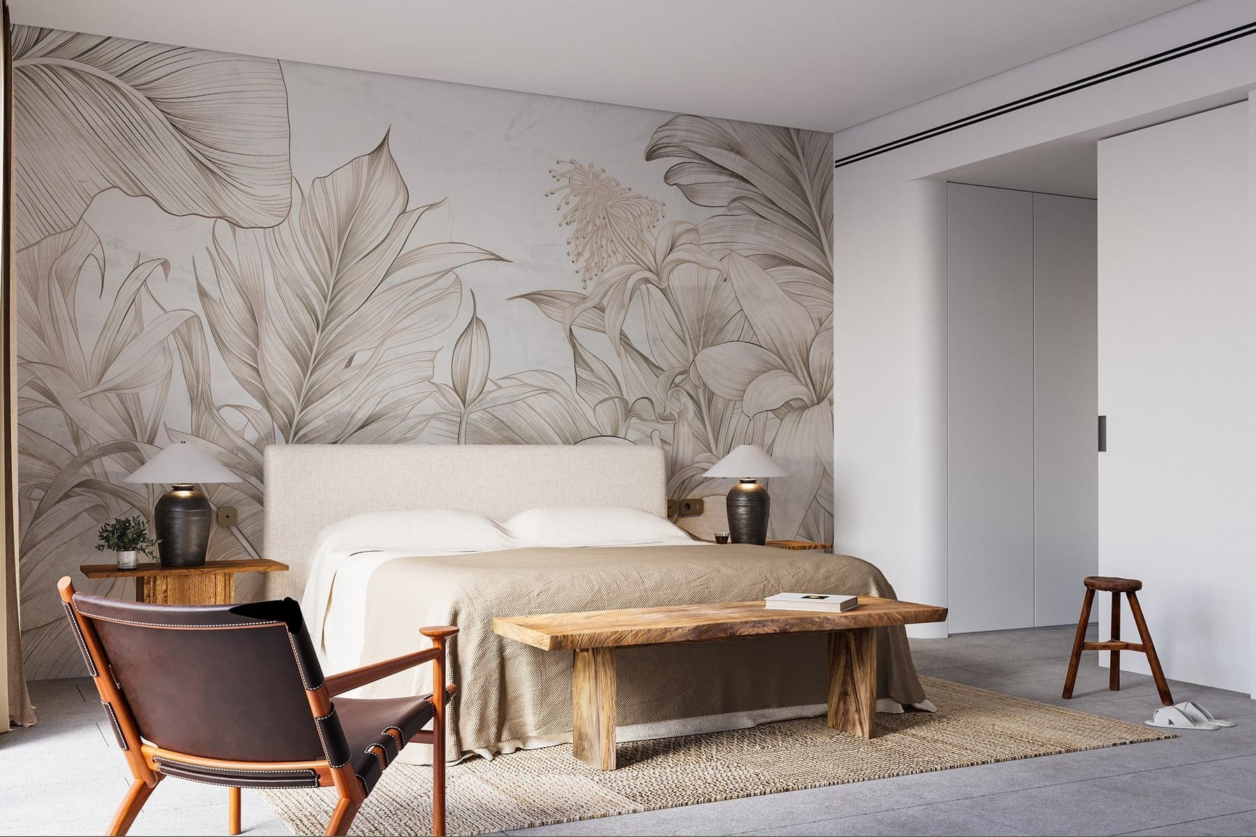 Nature's embrace in monochrome hues Nature's embrace in monochrome hues