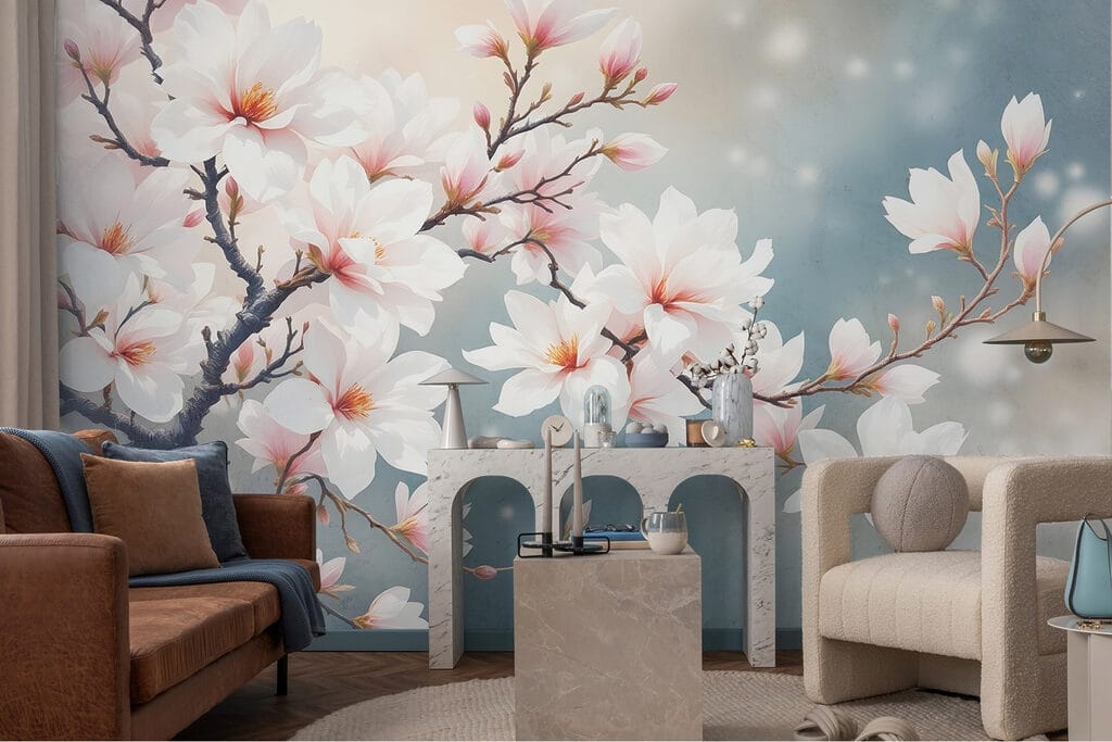 Tree with white flowers