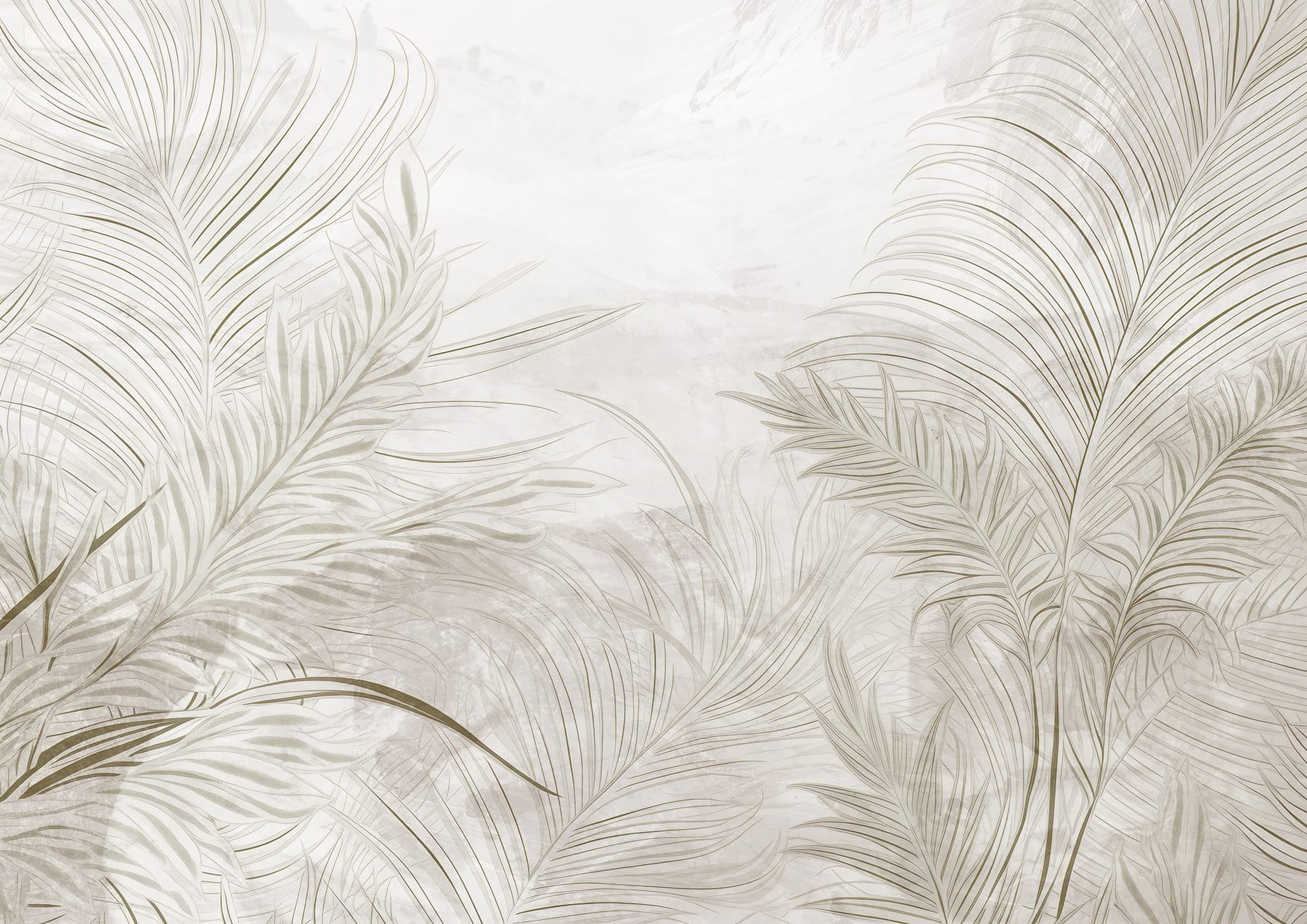 White background with leaves White background with leaves