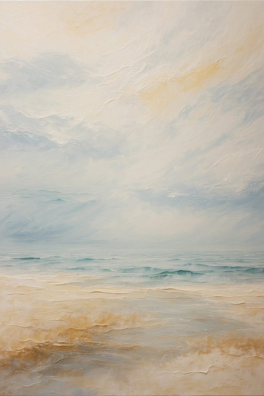 Gemälde eines Strandes
