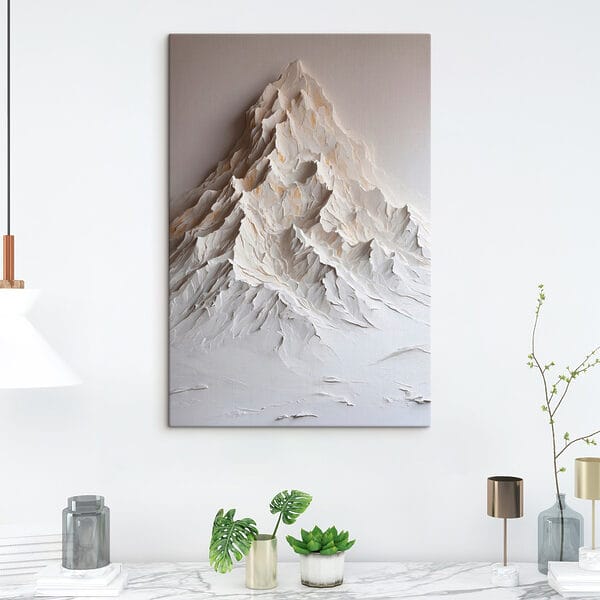 White mountain with snow White mountain with snow