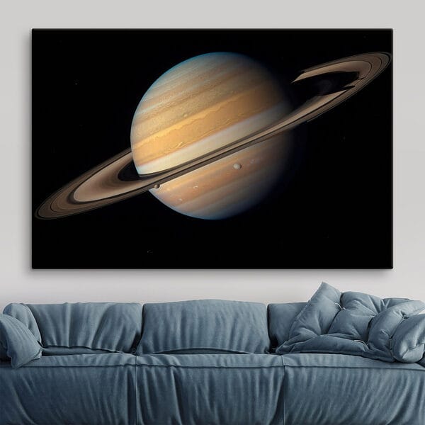 Planet mit Ringen um ihn herum Planet mit Ringen um ihn herum