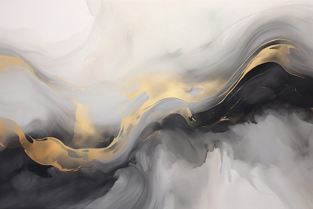 Flowing hues of elegance and depth Flowing hues of elegance and depth