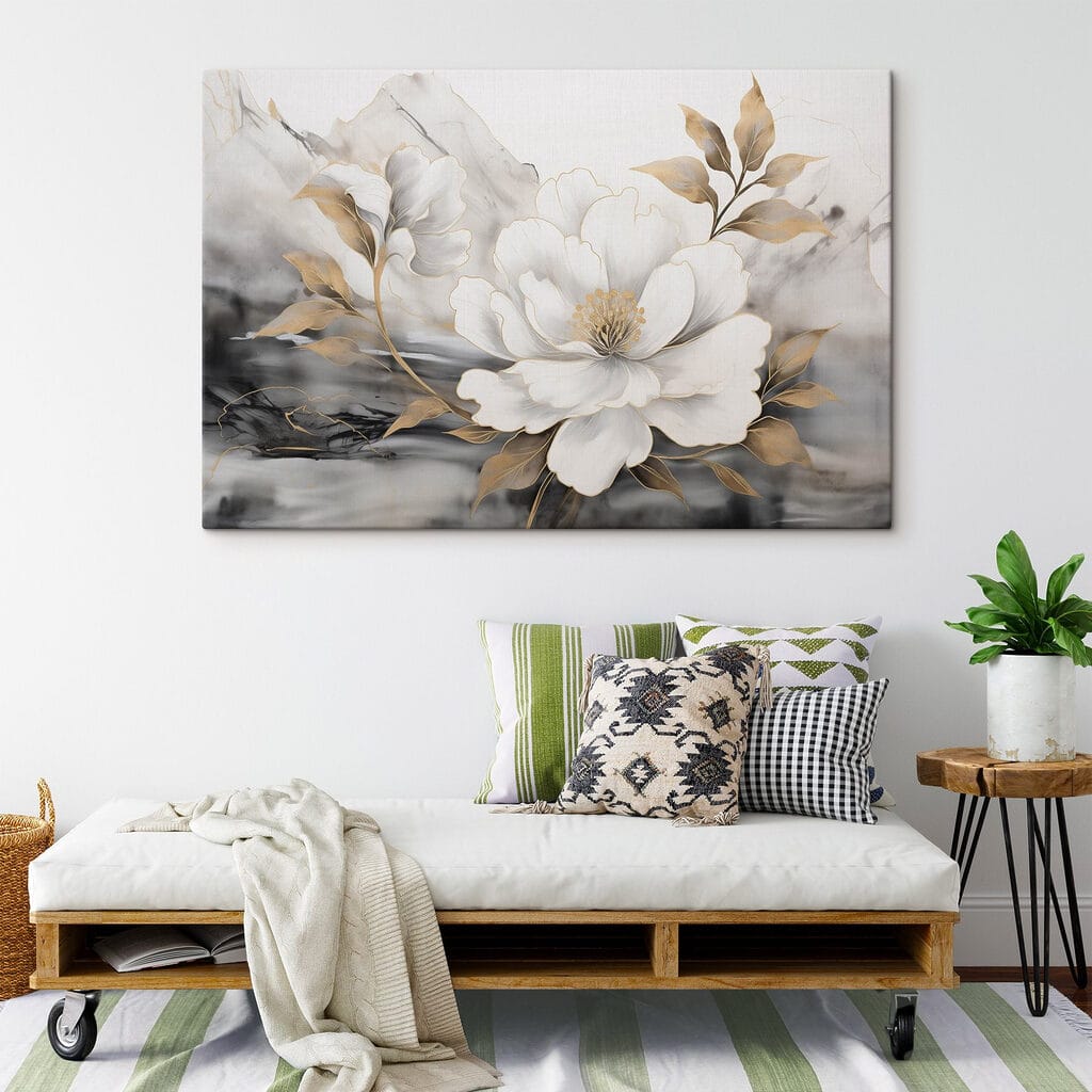 Painting of a flower Painting of a flower