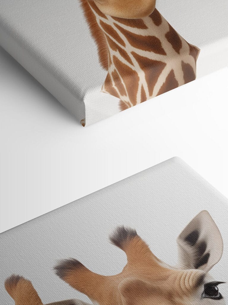 Two giraffes looking at the camera Two giraffes looking at the camera