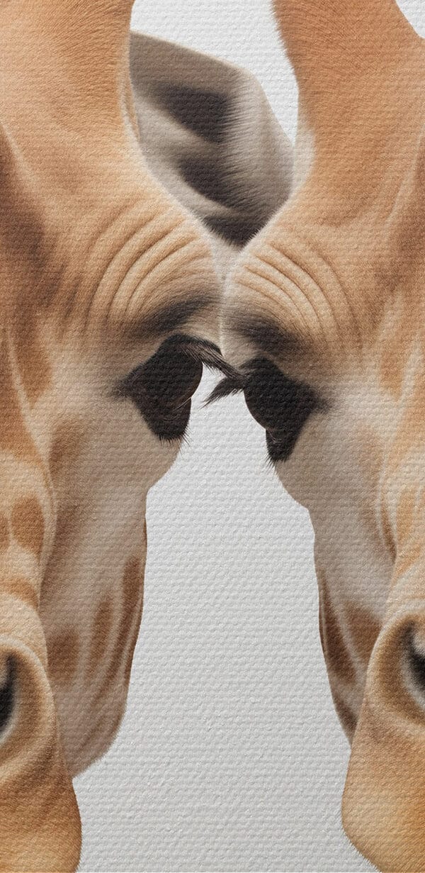 Two giraffes looking at the camera Two giraffes looking at the camera