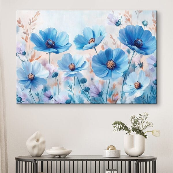 Wandbilder Gruppe von blauen Blumen (Artikelnummer: s42971) Wandbilder Wandbilder Gruppe von blauen Blumen (Artikelnummer: s42971)