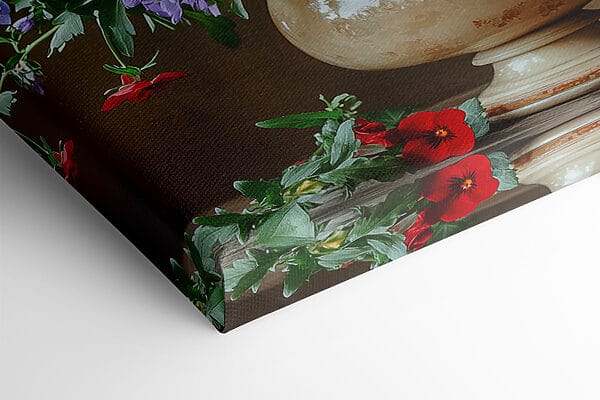 Vase mit bunten Blumen Vase mit bunten Blumen