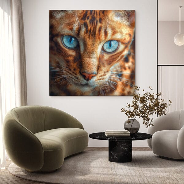 Majestätische Raubkatze mit markanten Augen Majestätische Raubkatze mit markanten Augen