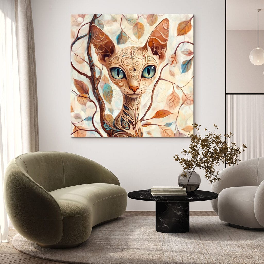 Cat with a tattoo on it