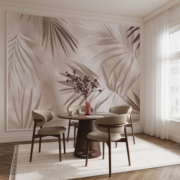 Nature's elegant palm leaves in harmony Nature's elegant palm leaves in harmony