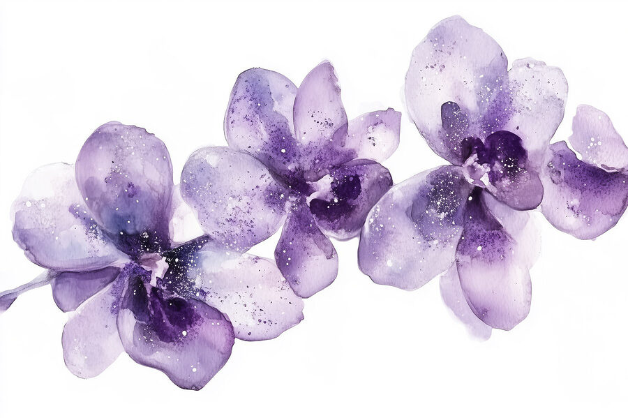 Gruppe violetter Blumen