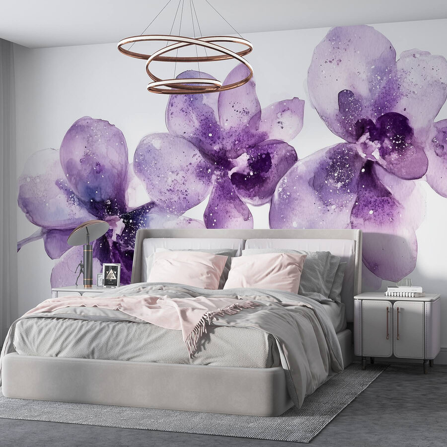 Gruppe violetter Blumen