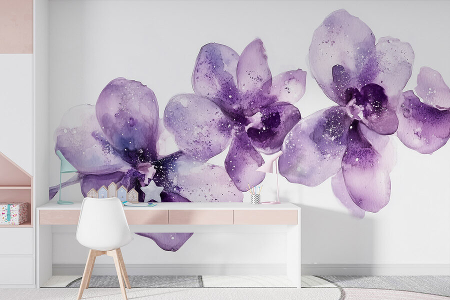 Gruppe violetter Blumen