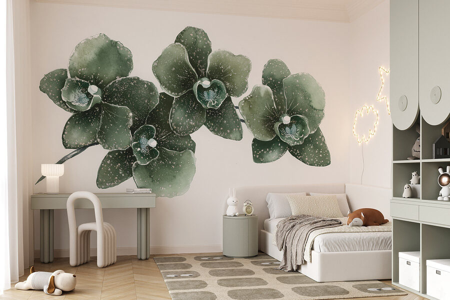 Three elegant orchids in harmony Three elegant orchids in harmony
