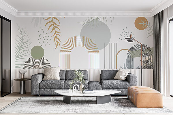 Grafische Gestaltung von Pflanzen und Blättern Grafische Gestaltung von Pflanzen und Blättern