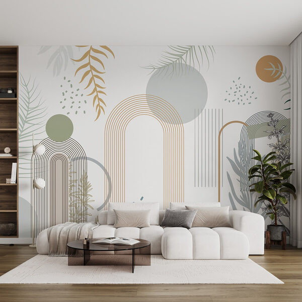 Grafische Gestaltung von Pflanzen und Blättern Grafische Gestaltung von Pflanzen und Blättern