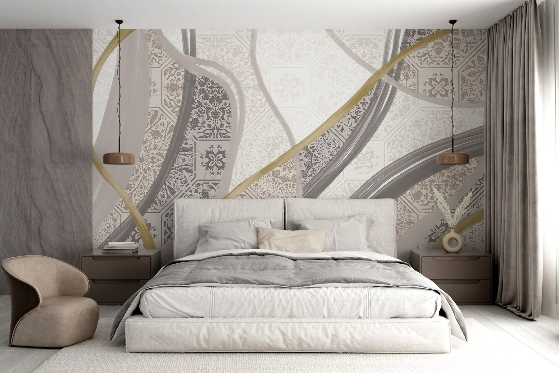 Sleek patterns in gentle hues Sleek patterns in gentle hues