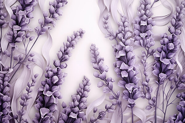 Gruppe violetter Blumen Gruppe violetter Blumen