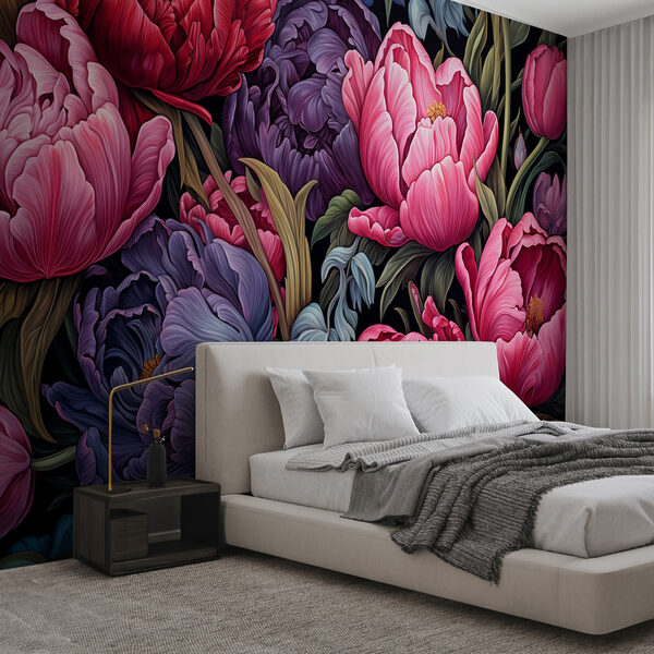 Lebendige Blüten in auffälligen Farben Lebendige Blüten in auffälligen Farben