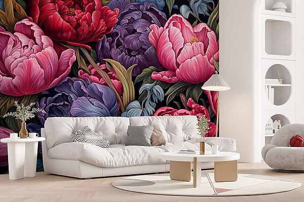 Lebendige Blüten in auffälligen Farben Lebendige Blüten in auffälligen Farben